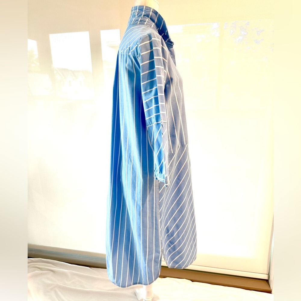 NWT Culture Blue and White Striped Shirt Dress “Understated” - Picture 5 of 14
